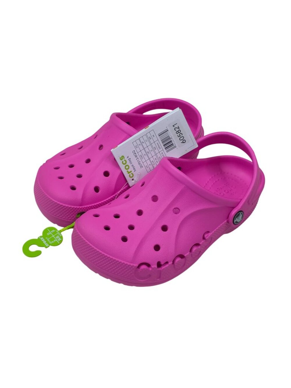 Crocs Baya Clog Kids Shoes Size J3 Lightweight Design For Everyday Comfort Pink